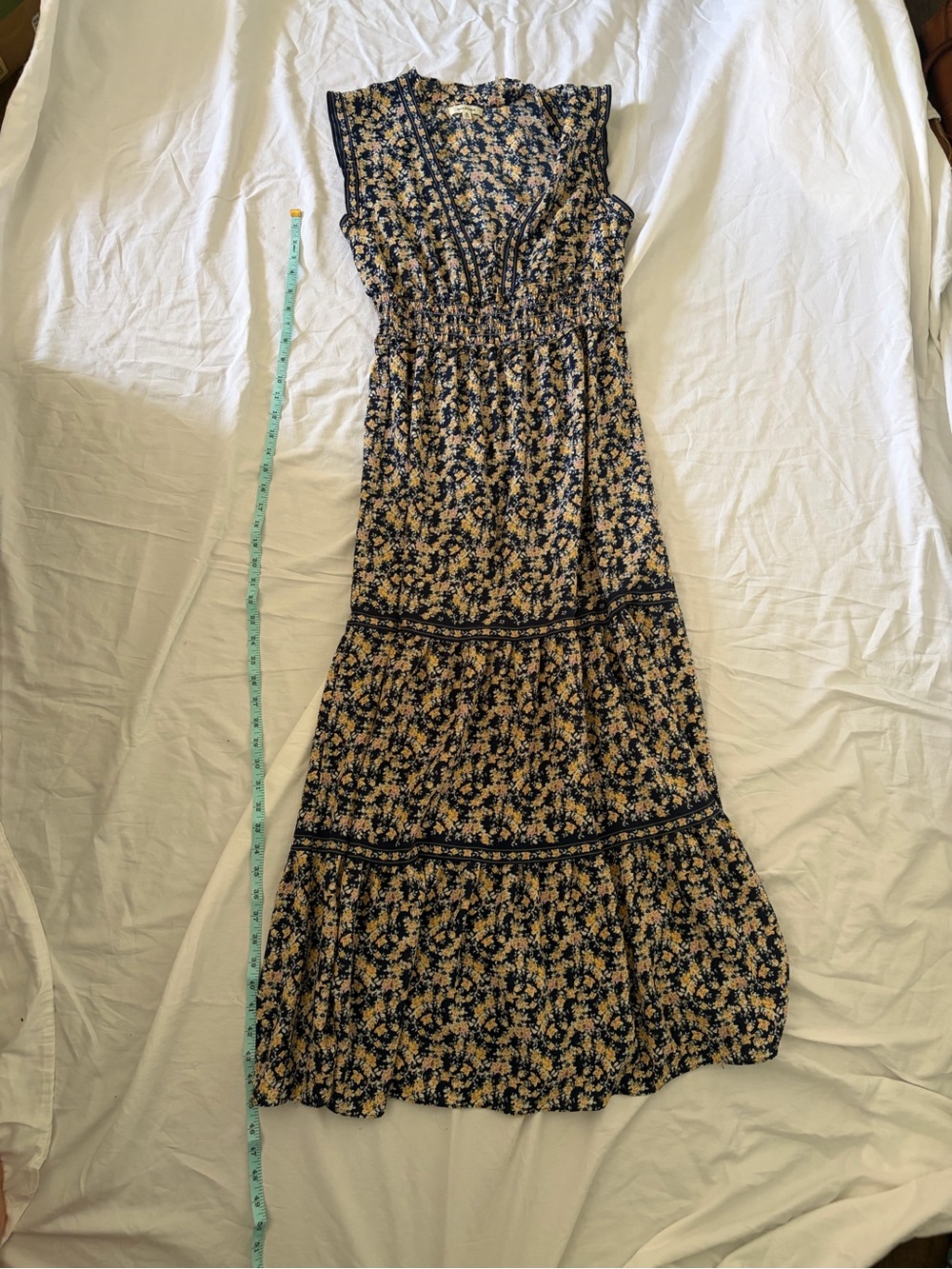 Max Studio Navy Floral Dress